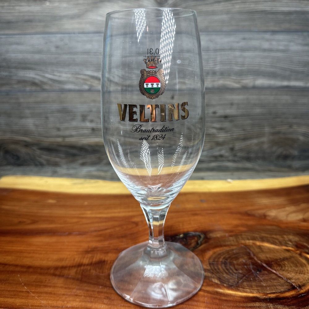 Veltins "Brautradition Seit 1824"‎ .4L Stemmed Beer Glass - Germany